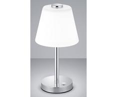 Trio Leuchten Lampada da Tavolo Integriert, 4 W, Chrom, 15 x 15 x 29 cm