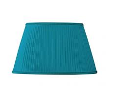 Paralume Plissettato ovale Ø 25 X 16/18 x 12/15 (plissé mano) turchese