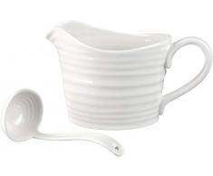 Portmeirion Sophie Conran Salsa brocca e Mini mestolo, Porcellana, Bianco, 18.5Â x 11Â x 13Â cm