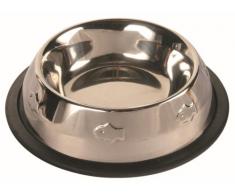 Trixie goffrato in acciaio INOX gatto ciotola, 0.2 l, 6 pezzi