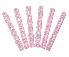 Guardini Voglia di Cake Design Set Tagliapasta con Lettere e Numeri, Rosa