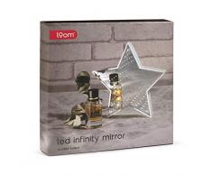 Thumbs Up! LO- INFSTR Specchio a LED-Stella, Silver, 19.2 X 18.5 X 2 cm