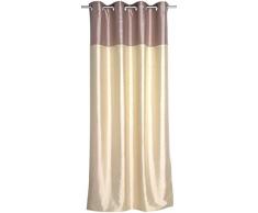 Esprit Home 50095-020-140-245 Tenda con Occhielli, Colore Naturale 140x250 cm