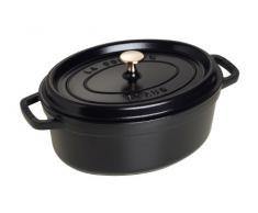 STAUB Cocotte Casseruola Ovale, Ghisa, Nero, 29 cm