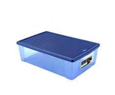 Stefanplast Scatola Elegance Visual 59X39X17 Tappo Blu, Plastica