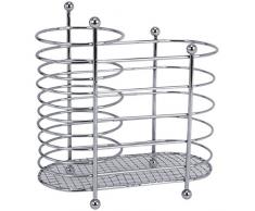 Equinox 503055Â Porta Utensili, Acciaio Cromato, Argento, 8,7Â x 16,5Â x 16,5Â cm
