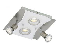 Briloner Leuchten Plafoniera LED 3 W, Marrone