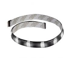 SilverStone SST-LS01W - striscia di led per il modding del PC, illuminazione Bright bianco, 30cm, 15LEDs