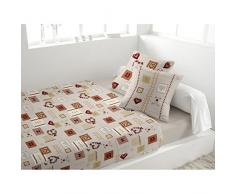 Set lenzuola in flanella ALPAGE beige