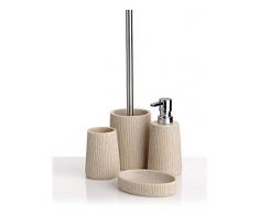 TATAY Saigon Portasapone, Poliresin, Beige, 12.9Â x 8.9Â x 2.7Â cm