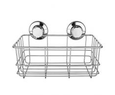 iPEGTOP Forti Ventose Deep Doccia Caddy Bagno mensola Cestino in Acciaio Inossidabile Shampoo condizionatore Supporto per Bagno Cucina Tidy Organizer