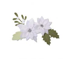 Sizzix Bigz Fustella a Forma, Fogliame di Stella di Natale