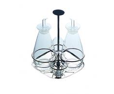 MEPRA Oliere Completo Oliera Grand Hotel, 4 Pezzi, Acciaio Inossidabile 18/10