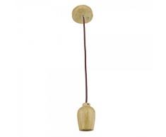 Wonderlamp Podium Lampada a sospensione E27, Marrone, 150 x 5 cm