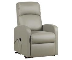 Cribel Spike D Poltrona Relax, Legno Multistrato, Poliuretano, Similpelle, Corda