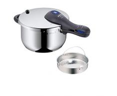 WMF 0793126040 Pentola a pressione Perfect Plus, acciaio INOX 18/10, 4.5 litri, diametro: 22 cm, acciaio inossidabile