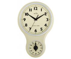 Acctim 21592 Kitchen Time, Orologio da parete, Color crema