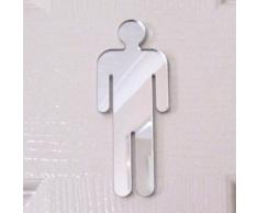 Super Cool Creations Specchio Porta WC Maschio, 35 cm x 16 cm