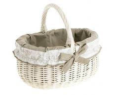 E di wicker24 115 â 42/W/O Cestino in Vimini, Cestino, Beige, 34 x 42 x 36 cm