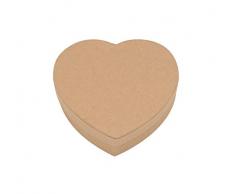 Glorex Cuore della Scatola, Cartone, Naturale, 9,2Â x 9Â x 2,6Â cm