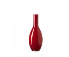 Leonardo, 31409, Vaso Portafiori da Tavolo in Vetro Leonardo Beauty, Rosso, 18 Cm