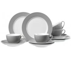 Ritzenhoff & Breker 597219 - Servizio da caffè Doppio, 12 pezzi, colore: Grigio