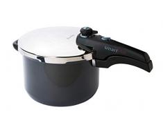 Prestige Smartplus pentola a Pressione in Alluminio anodizzato AntiaderenteÂ âÂ 6Â Litri, Nero