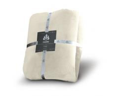 Irisette - Coperta in microfibra, Microfibra, Beige, 150 cm x 200 cm