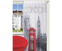Splendid London - Tenda con Passanti nascosti, 140 x 245 cm, Colore: Grigio