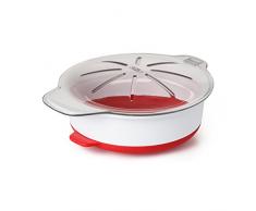 OXO Microwave Egg Cooker Cuociuova, Silicone, Bianco, 36.06 x 13.71 x 18.288 cm