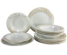 Creatable 19006 - Servizio da tavola Soft Finesse, Colore: Marrone (Confezione da 12)