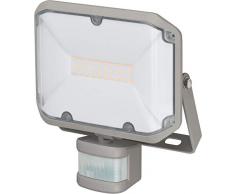 Brennenstuhl - Faretto LED ALCINDA 2000 P per esterni, con sensore di movimento, faretto LED da parete da 20 W con LED SMD Osram IP44, colore: Argento