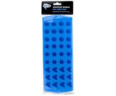 Chef Aid - Stampo per cubetti di Ghiaccio, Forme assortite, Blu