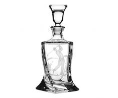Crystaljulia 2550Â âÂ Bicchieri Whisky Kit Golf Motivo Crystalite, 1Â x caraffa, 6Â x Bicchiere da Whisky