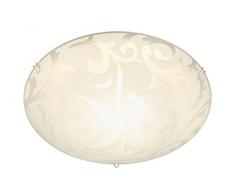 Briloner Leuchten Plafoniera LED 12 W, Bianco, 30 x 30 x 11 cm