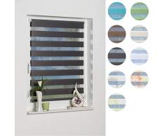 K-home Klemmfix, Tenda a rullo Madrid, Fissaggio a Clip Senza Viti, Grigio, 70 x 200 cm