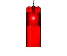 Kartell Easy Lampada a Sospensione, Confezione da 1 Pezzo, Rosso, allgebrauchsleuchtmittel (agl), policarbonato