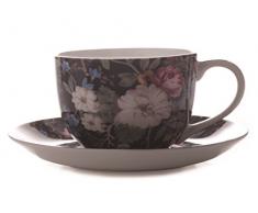 Maxwell & Williams WK Tazza Midnight Blossom Tavola, Multicolore, Unica