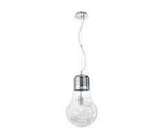 Ideal Lux Luce Max SP1 Big Lampada a Sospensione E27, Alluminio, 30 x 140 cm