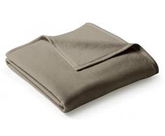 biederlack 718075 Coperta, Cotone, Hazelnut, 150 x 200 cm