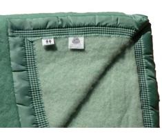 Comptoir du Linge LAI722VER - Coperta Matrimoniale di lana, 240 x 220 cm, colore: Verde