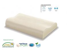 Stones Ergo Guanciale, Memory Foam, Bianco, 67x42x11 cm