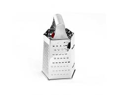 Home 0 Grattugia con 6 Lati, Acciaio Inossidabile, 12x10x20 cm