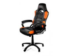Arozzi - Enzo sedia da Gaming, Nero Arancione, 50 x 55 x 130