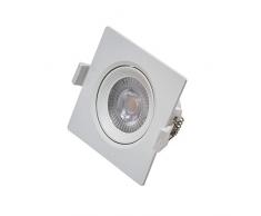 Vivida - Faretto Ad Incasso Quadrato Bianco 7W Led 4000K