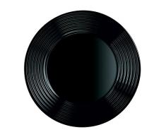 ARCOROC Piatto Piano, Nero, 25 x 25 x 2,3 cm