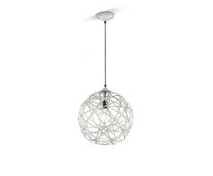 Trio Jacob Lampada a Sospensione E27, Grigio Antico, metallo