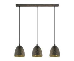 EGLO Safi lampada a sospensione Supporto flessibile Marrone, Oro E27 A,A+,A++,B,C,D,E