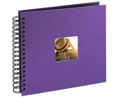 Hama Fine Art Album Fotografico a Spirale, 50 Pagine, 28 x 24 cm, colore lilla