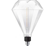 Philips Diamond Giant 35W, E27, luce bianca calda (2000 Kelvin), 400 lumen, lampada decorativa a LED dimmerabile, vetro, 4 W, trasparente